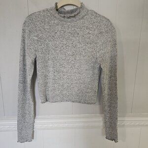 PAC cares - crop top - long sleeves - gray - small